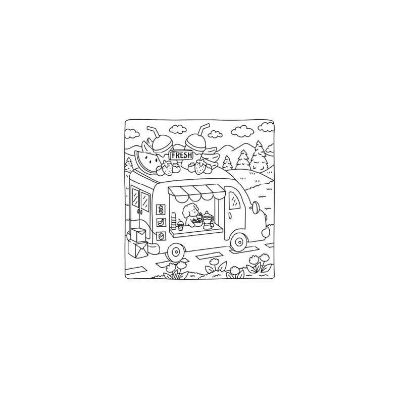 Cute shop, cute & cozy coloring kleurboek