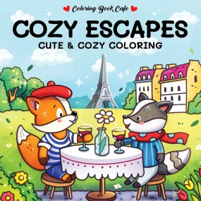 Cozy Escapes, cute & cozy coloring kleurboek