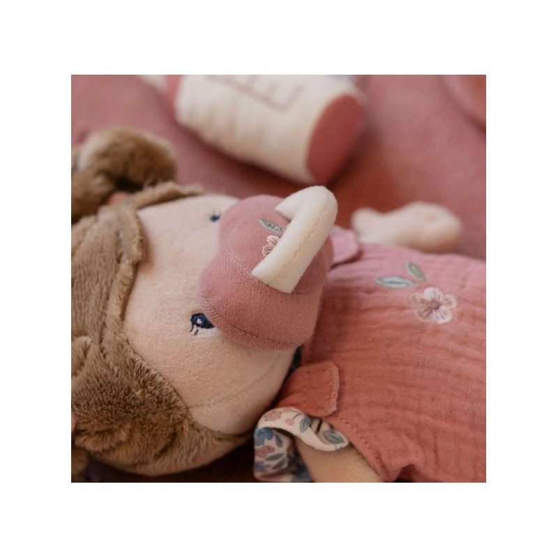 Babypop in Mandje Rosa - Little Dutch