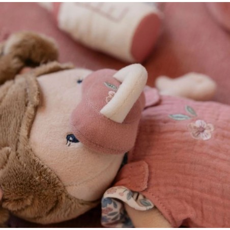 Babypop in Mandje Rosa - Little Dutch