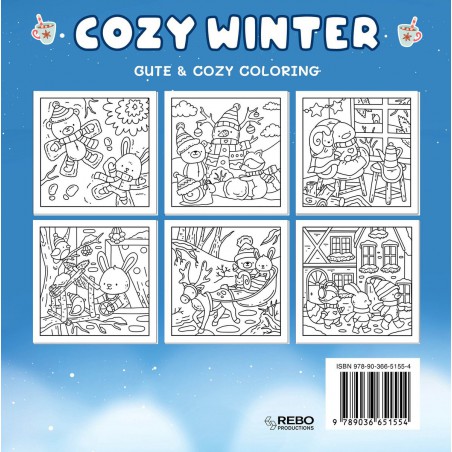 Cozy Winter, cute & cozy coloring kleurboek