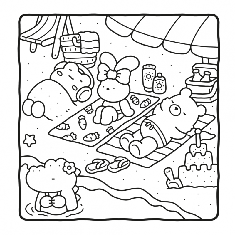 Cozy friends, cute & comfy kleurboek