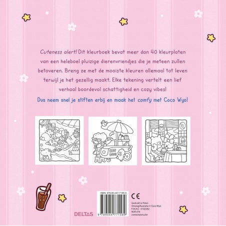 Cozy friends, cute & comfy kleurboek