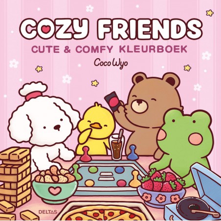 Cozy friends, cute & comfy kleurboek Coco Wyo