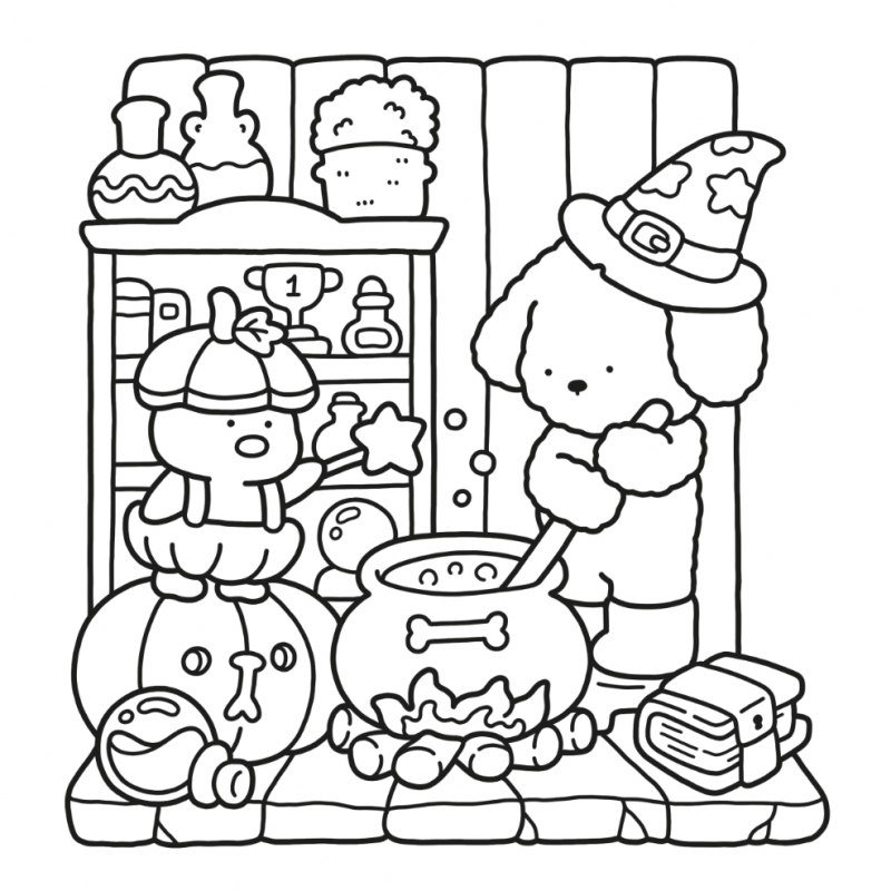 Cozy friends, cute & comfy kleurboek