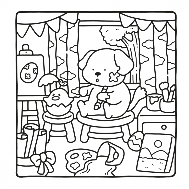 Cozy Cuties, cute & comfy kleurboek