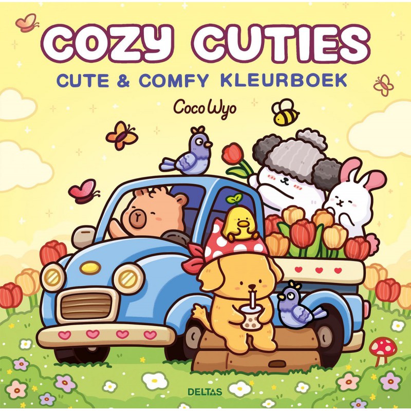 Cozy Cuties, cute & comfy kleurboek Coco Wyo