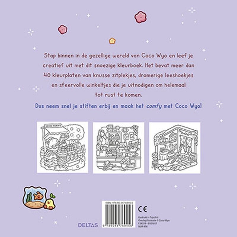 Cozy Corner, cute & comfy kleurboek Coco Wyo