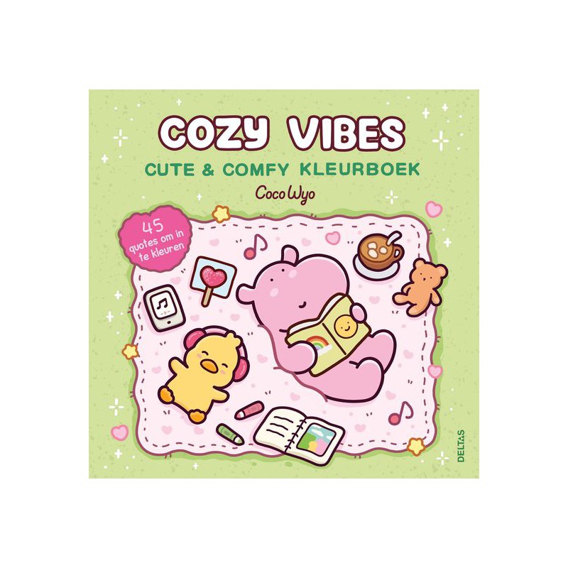 Cozy Vibes, cute & comfy kleurboek