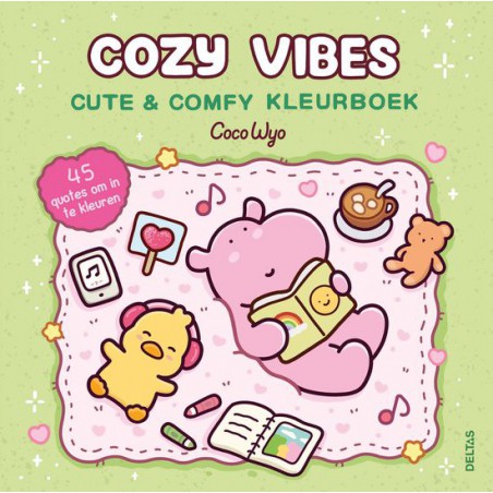 Cozy Vibes, cute & comfy kleurboek