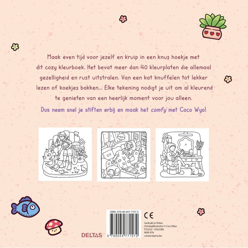 Girl Moments, cute & comfy kleurboek Coco Wyo