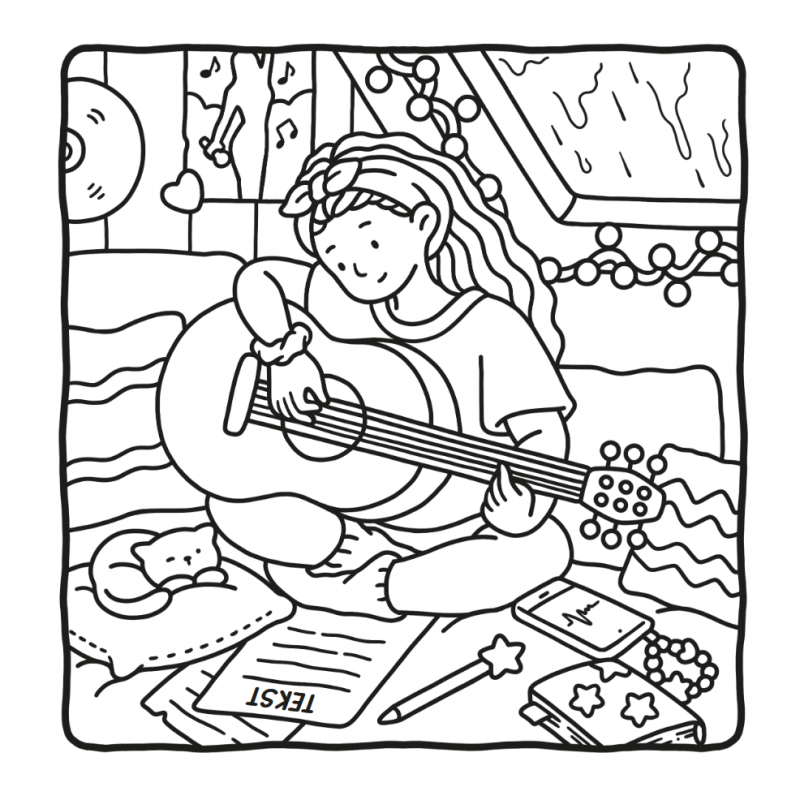 Girl Moments, cute & comfy kleurboek Coco Wyo