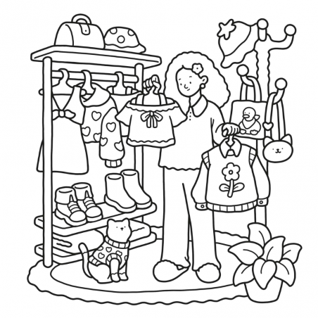 Girl Moments, cute & comfy kleurboek Coco Wyo