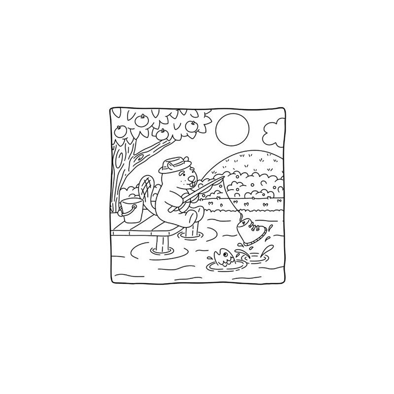 Travel fun, comfy & cosy coloring cute kleurboek