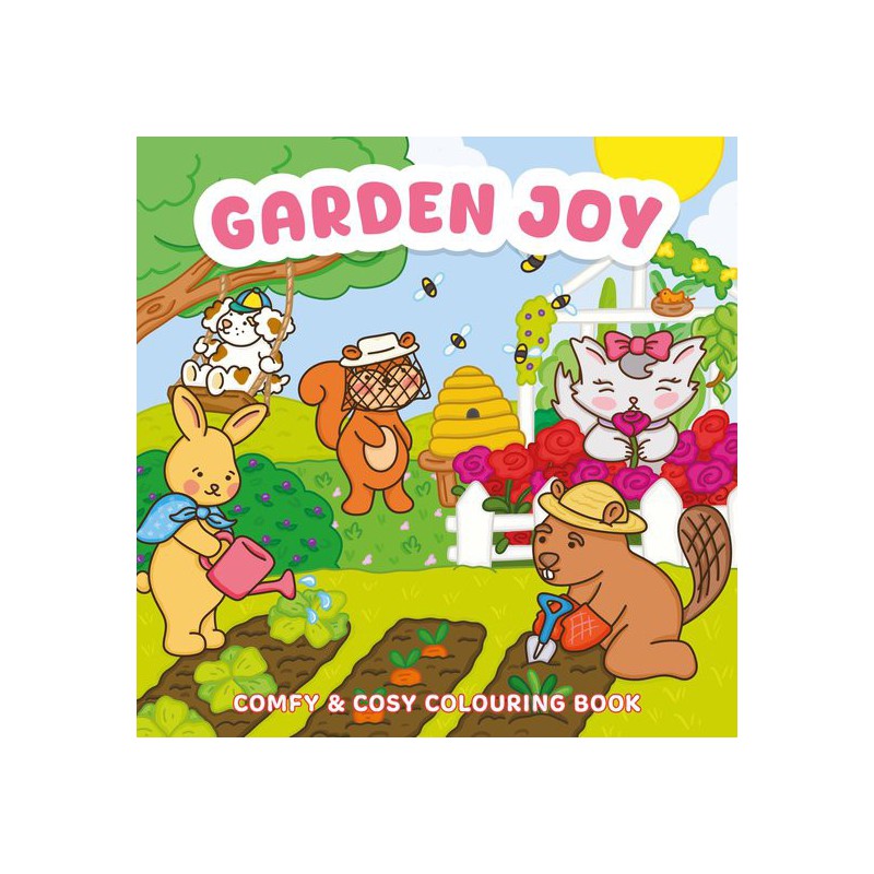 Garden joy, comfy & cosy coloring kleurboek