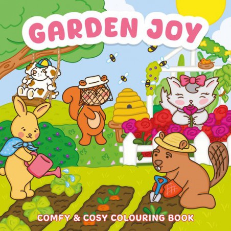 Garden joy, comfy & cosy coloring kleurboek