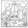 Garden joy, comfy & cosy coloring cute kleurboek