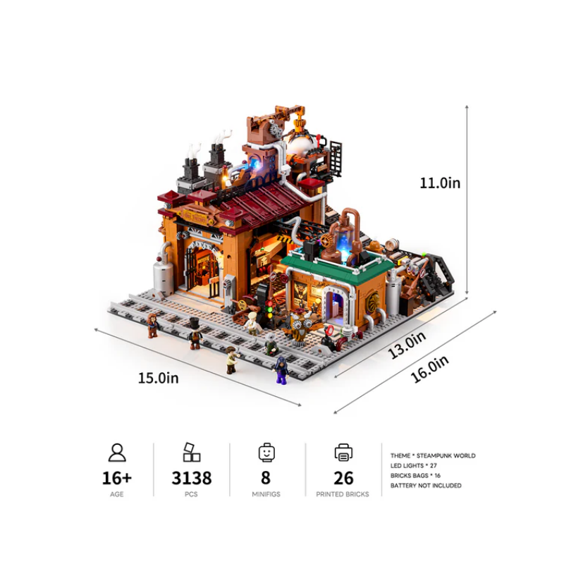 Lumibricks L9101 - Ore factory, 3138 steentjes