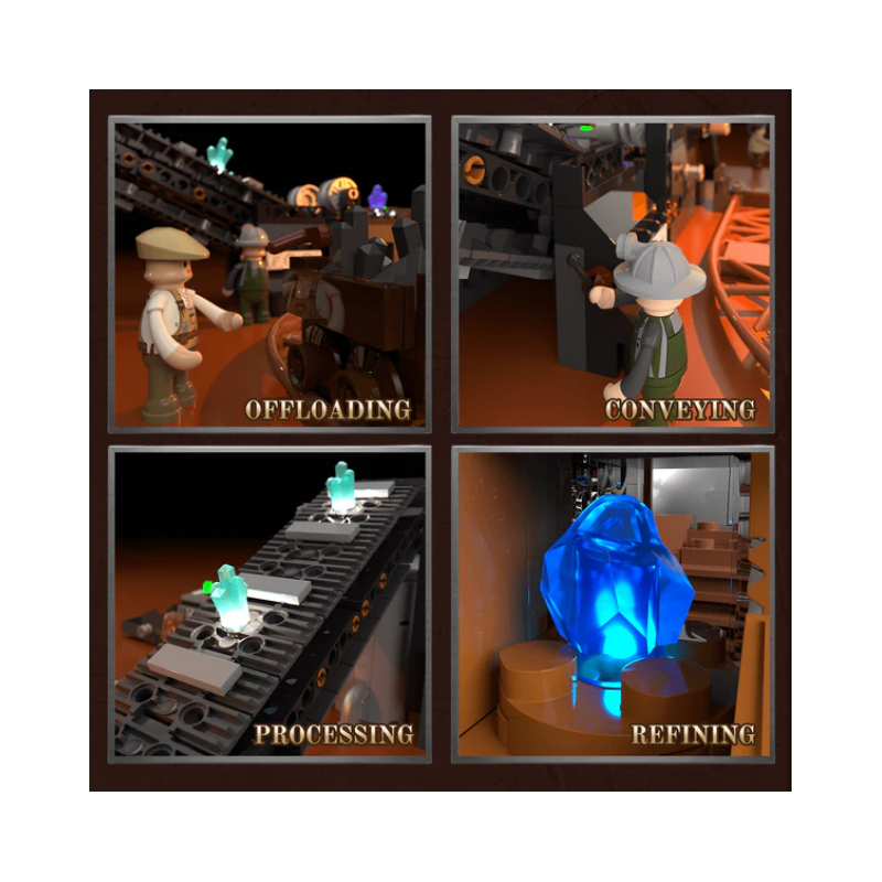 Lumibricks L9101 - Ore factory, 3138 steentjes