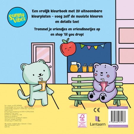 Happy Shopping, Lief en vrolijk kleuren cozy en comfy kleurboek sunny vibes