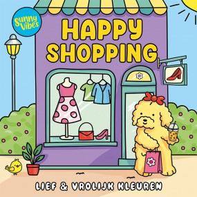 Happy Shopping, Lief en vrolijk kleuren kleurboek