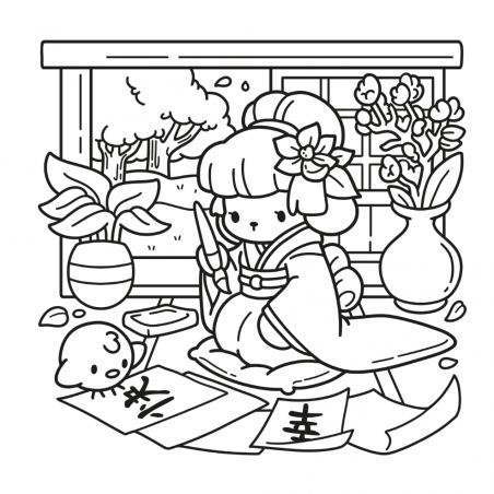 Cozy Japan comfy kleurboek Jade Summer