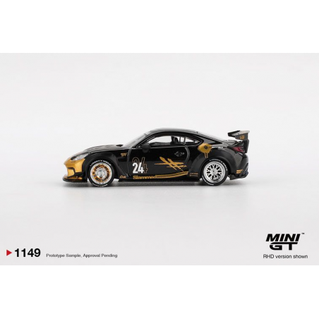 Toyota GR Supra LB-Nation black & gold '25 (1149) (blister verpakking)
