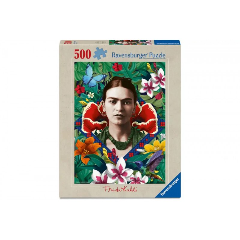 Frida Kahlo, Blooming Fantasy, 500 stukjes Ravensburger