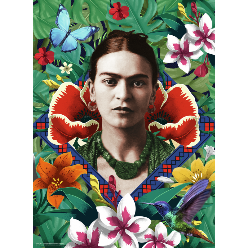 Frida Kahlo, Blooming Fantasy 500 stukjes Ravensburger