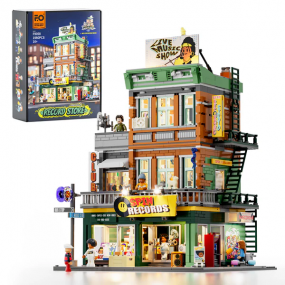 Lumibricks F9058 - Record store, 1980 steentjes