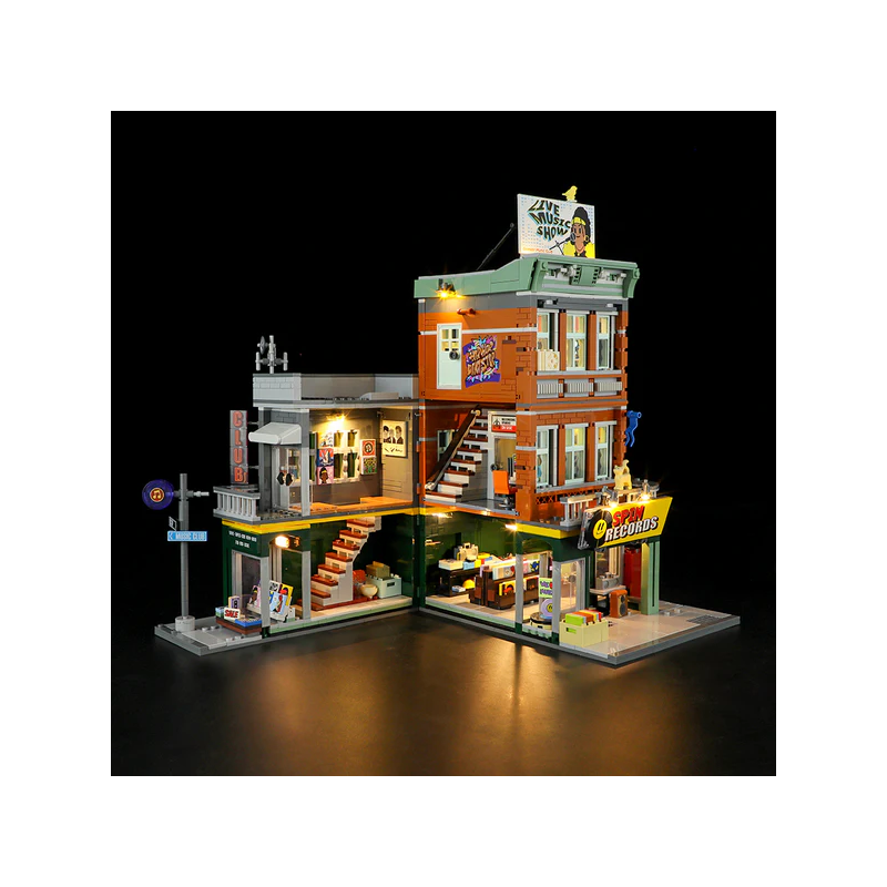 Lumibricks F9058 - Record store, 1980 steentjes