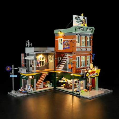 Lumibricks F9058 - Record store, 1980 steentjes