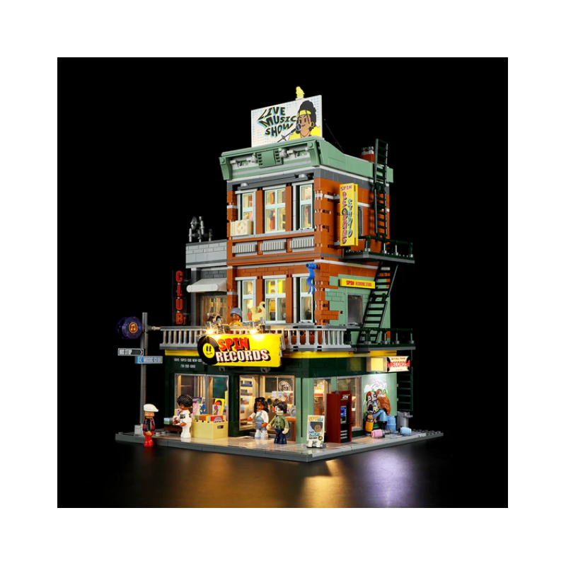 Lumibricks F9058 - Record store, 1980 steentjes