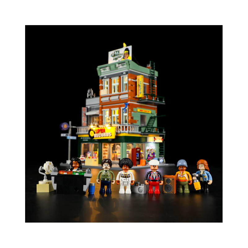 Lumibricks F9058 - Record store, 1980 steentjes