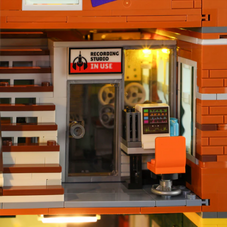 Lumibricks F9058 - Record store, 1980 steentjes