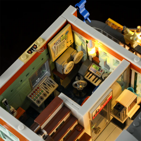 Lumibricks F9058 - Record store, 1980 steentjes