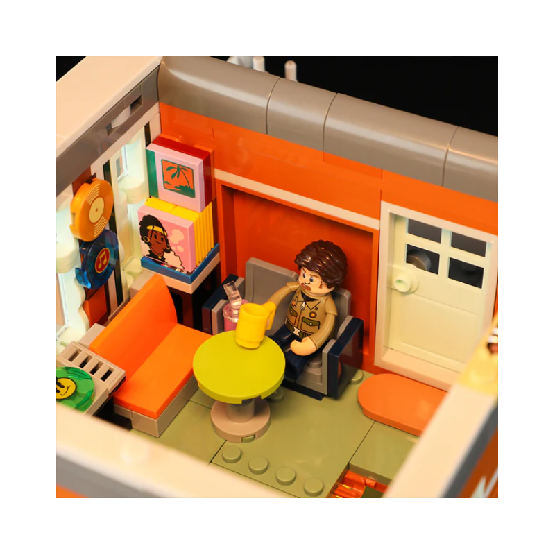 Lumibricks F9058 - Record store, 1980 steentjes