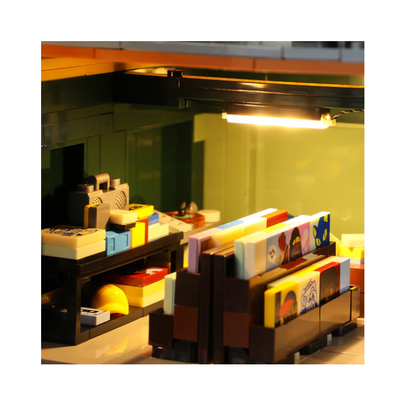 Lumibricks F9058 - Record store, 1980 steentjes