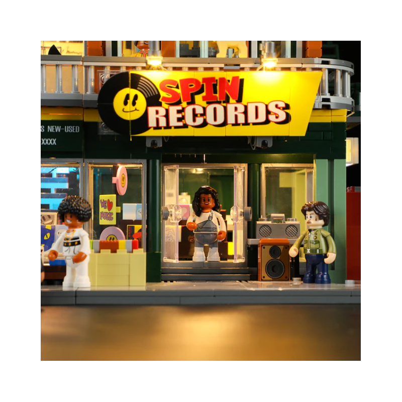 Lumibricks F9058 - Record store, 1980 steentjes