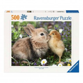 Rabbit and Chick, 500 stukjes Ravensburger
