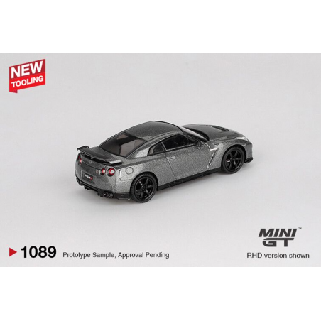 Nissan GTR (R35) CRS version '13, grijs metallic (1089) (blister verpakking)
