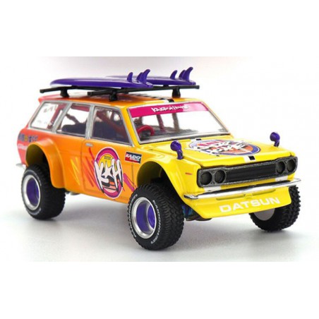 Datsun 510 Wagon 4x4 Kaido Island V1 '69, Kaido House 1:64, Mini GT