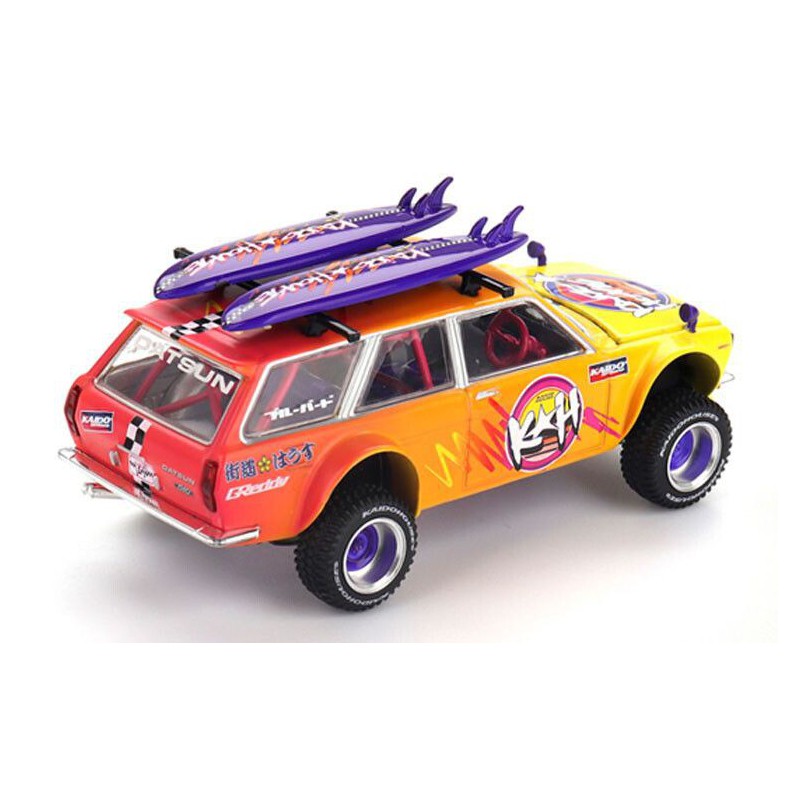 Datsun 510 Wagon 4x4 Kaido Island V1 '69, Kaido House 1:64, Mini GT