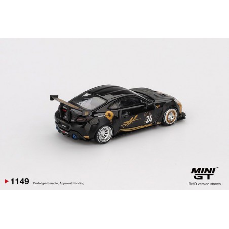 Toyota GR Supra LB-Nation zwart & goud '25 1:64 MiniGT (1149)