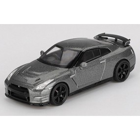 Nissan GTR (R35) CRS version '13, grijs metallic 1:64 MiniGT (1089)