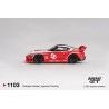 Toyota GR Supra LB-Works '25, rood/wit 1:64 MiniGT (1089)