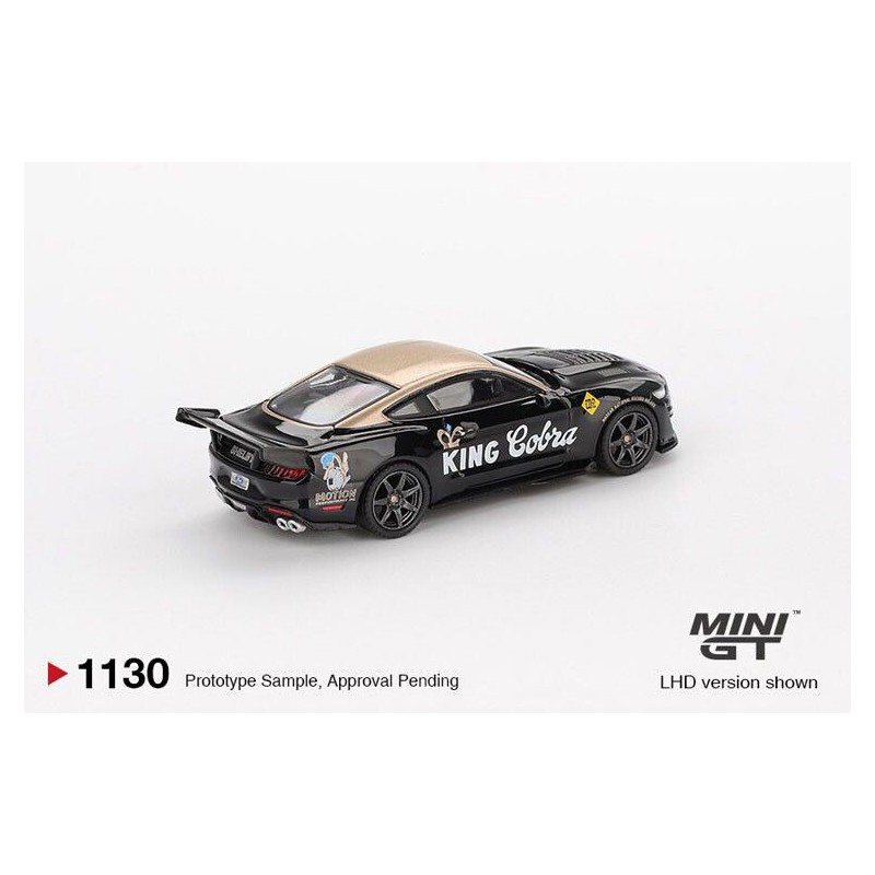 Shelby GT500 Dragon Snake concept '20, zwart & goud 1:64 MiniGT (1130)