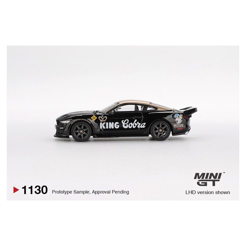Shelby GT500 Dragon Snake concept '20, zwart & goud 1:64 MiniGT (1130)