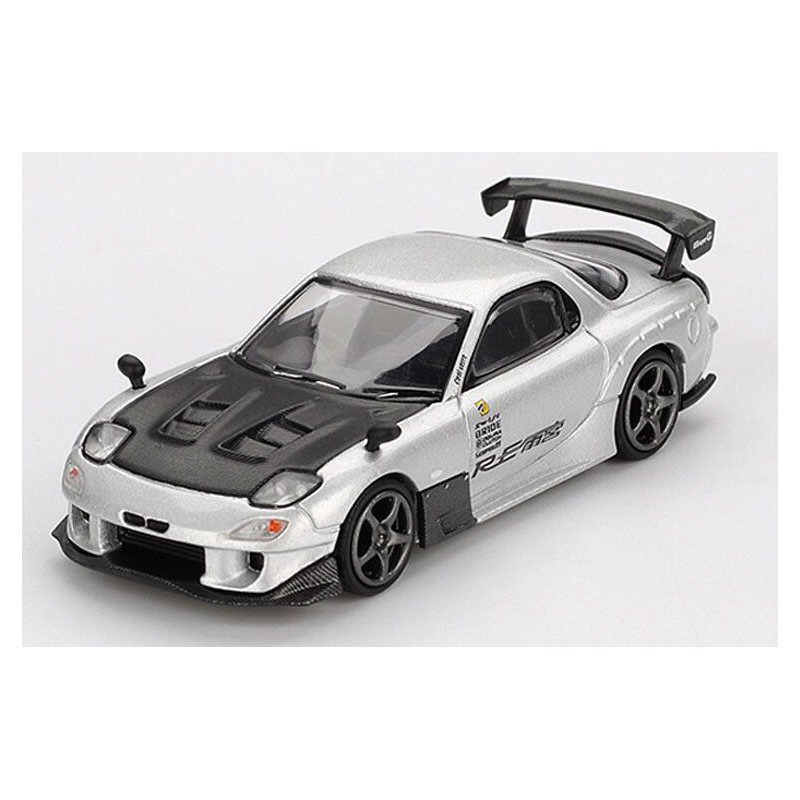 Mazda RX7 (FD3S) Re-Amamiya '04, zilver metallic 1:64 MiniGT (1106)