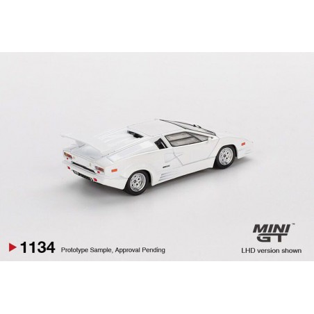 Lamborghini Countach 25th anniversary '89, wit 1:64 MiniGT (1134)